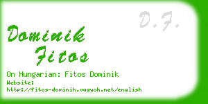 dominik fitos business card